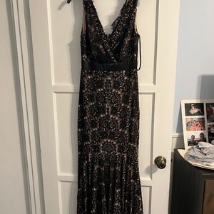 Betsy & Adam Mermaid Lace Formal Dress (Size 8)